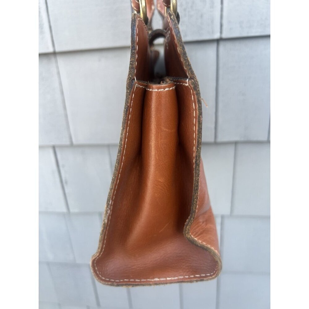 Vintage Patricia Nash embossed floral brown leather shoulder bag designer hippie - Picture 4 of 16